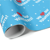 Wir Liebe unser Herz für Freiwillige Geschenkpapier (Rolleneckpunkt)