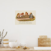 "Wir Liebe unser kleiner Garten" Guinea Schweinege Poster (Küche)