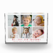 Wir Liebe unser Oma |Großkinder-FotoCollage Fotoblock (Vorderseite)