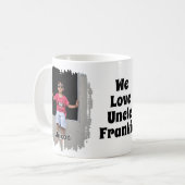 Wir Liebe unser Onkel voll anpassbar zwei Foto Kaffeetasse (Vorderseite Links)