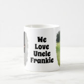 Wir Liebe unser Onkel voll anpassbar zwei Foto Kaffeetasse (Mittel)