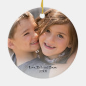 Wir Liebe unser Onkel Weihnachts-Foto Ornament (Hinten)