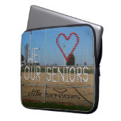Wir Liebe unser Senioren-Foto Laptopschutzhülle (Vorderseite Links)
