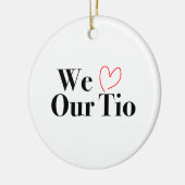 Wir Liebe Unser Tio Weihnachts-Foto Ornament (Links)
