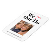 Wir Liebe unser Tipp-Foto-Magnet-Keepake Magnet (Linke Seite)