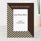 Wir Liebe unsere Daddy Vatertagskarte Karte (Vorderseite)