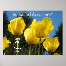 Wir Liebe unsere fabelhafte Krankenschwesterkunst Poster