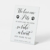 Wir Liebe unsere Haustiere, so nehmen Sie eine Lec Sockelschild (Vorderseite)