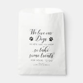 "Wir Liebe unsere Hunde, also nehmen einige Lecker Geschenktütchen (Vorderseite)
