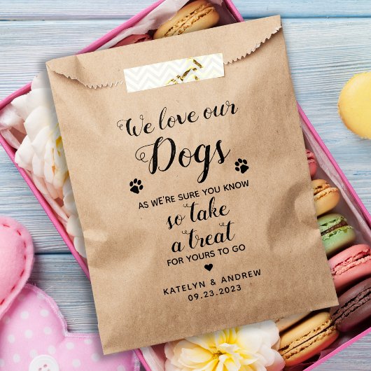 Wir Liebe unsere Hunde Biscuit Bar Hund Leckerei H Geschenktütchen