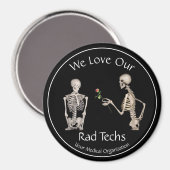 Wir Liebe unsere Krassen Techs mit Skeletton Schlü Magnet (Vorderseite/Rückseite)