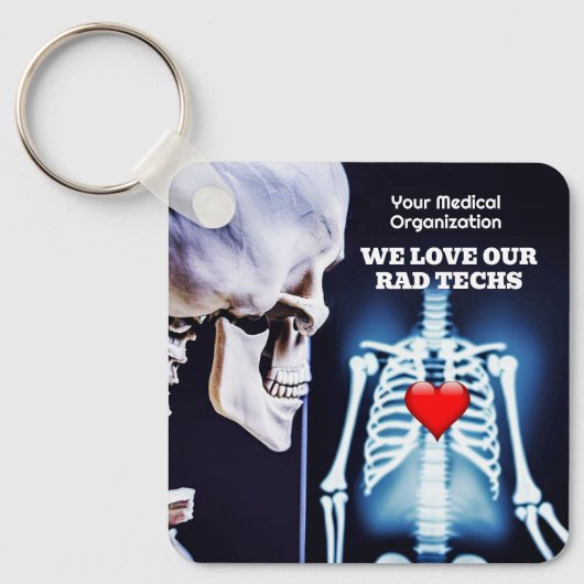 Wir Liebe unsere Krassen Techs mit X-Ray Schlüsselanhänger (Vorderseite)