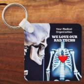 Wir Liebe unsere Krassen Techs mit X-Ray Schlüsselanhänger (Vorderseite)