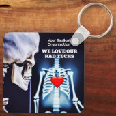 Wir Liebe unsere Krassen Techs mit X-Ray Schlüsselanhänger (Rückseite)
