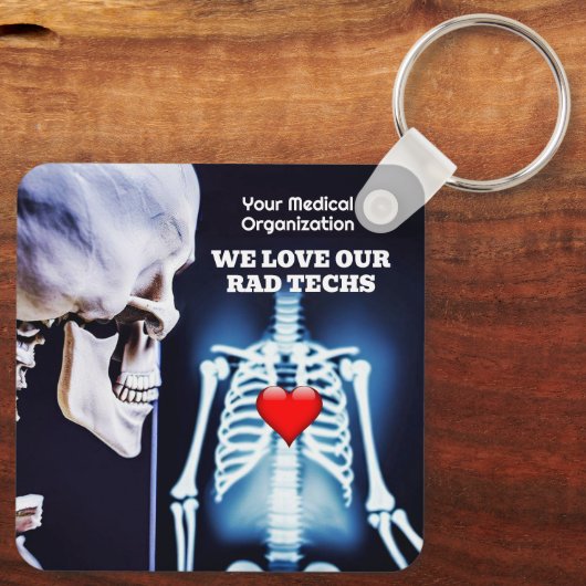 Wir Liebe unsere Krassen Techs mit X-Ray Schlüsselanhänger (Rückseite)