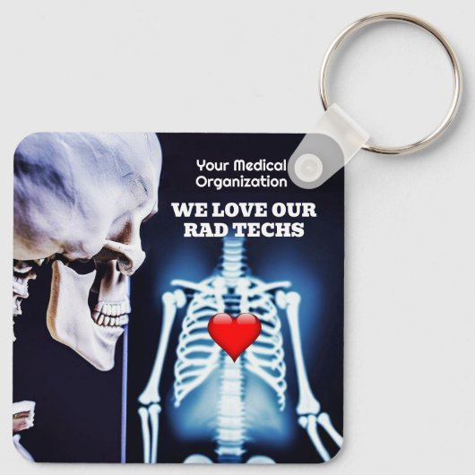 Wir Liebe unsere Krassen Techs mit X-Ray Schlüsselanhänger (Rückseite)