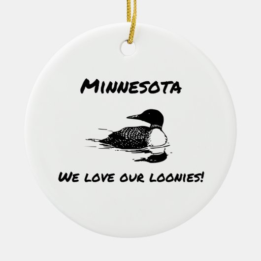 Wir Liebe Unsere Loonies Funny MN Ornament (Vorne)