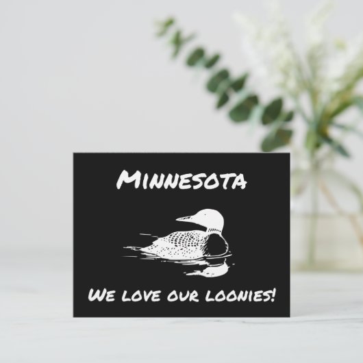 Wir Liebe Unsere Loonies Funny MN Postcard Postkarte (Stehend Vorderseite)