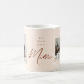 Wir Liebe unsere Mimi Foto Naturfarben und Blumen Kaffeetasse (Mittel)