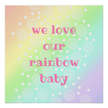 Wir Liebe unsere Rainbow Baby Kinderzimmer Wall