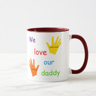 Wir Liebe unsere Tasse 2-Image des Vati-(2 Kinder)