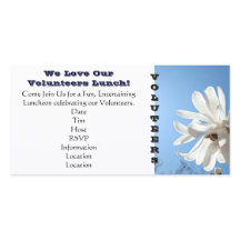 Wir Liebe unsere VOLUNTEERS Lunch Einladungen Dank