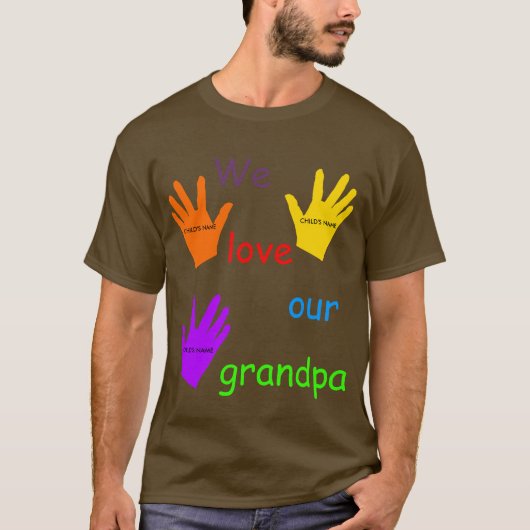 Wir Liebe unseren Großvater-T - Shirt (Vorderseite)