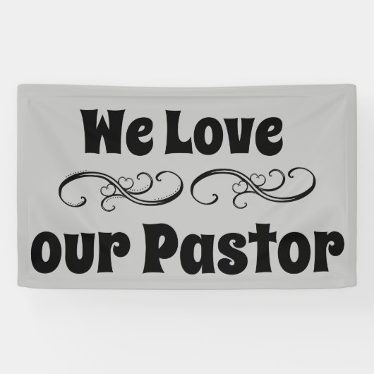 Wir Liebe unseren Pastor Banner (Horizontal)