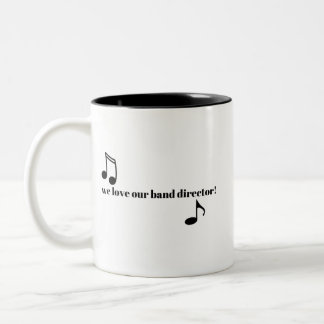 Wir Liebe unserer Banddirektorin - Tasse - Schwarz