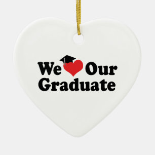 Wir Liebe unserer Graduiertendekoration Keramikornament