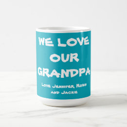 WIR LIEBE UNSERER GRANDPA-KINDER Namen Niedlich Kaffeetasse