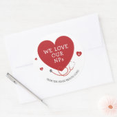 Wir Liebe unserer NP Runder Aufkleber (Umschlag)