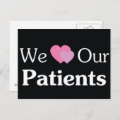 Wir Liebe unserer Patienten Postkarte (Vorne/Hinten)