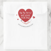 Wir Liebe unseres Arztassistenten Runder Aufkleber (Tasche)