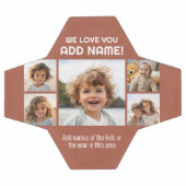 Wir Liebe Vater oder Opa - 5 FotoCollage Fußball (Flach)