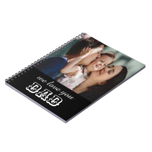 Wir Liebe Vater SpiralNotebook Notizblock (Linke Seite)