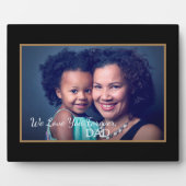Wir Liebe Vater Vater Foto Tochter personalisieren Fotoplatte (Vorderseite)