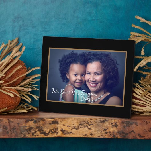 Wir Liebe Vater Vater Foto Tochter personalisieren Fotoplatte (Seite)