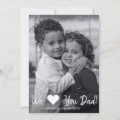 Wir Liebe Vater Vatertag Fotokarte Karte (Vorderseite)