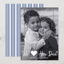 Wir Liebe Vater Vatertag Fotokarte Karte