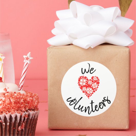 Wir Liebe Volunteers Stickers (Party)