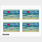 Wir Liebe Warilla Sticker (Blatt)
