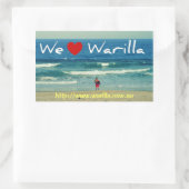Wir Liebe Warilla Sticker (Tasche)