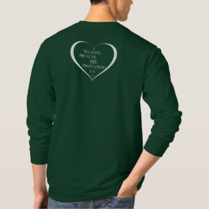 Wir Liebe wegen Männerlangen Shirt