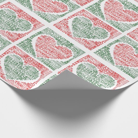 Wir Liebe Weihnachts-Geschenkpapier Geschenkpapier (Ecke)