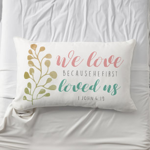 Wir Liebe weil BIBLE VERSE werfen Kissen