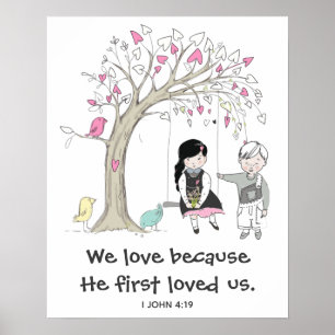 Wir Liebe, weil er uns das Kinderplakat zum ersten Poster