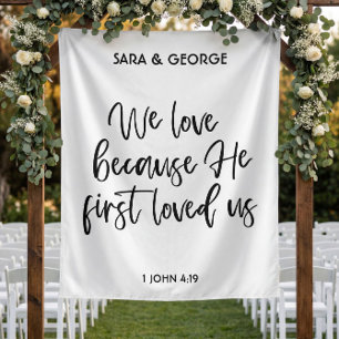 Wir Liebe, weil er uns zum ersten Mal die Hochzeit Wandteppich