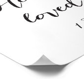 Wir Liebe, weil er uns zum ersten Mal geliebt hat  Poster (Ecke)