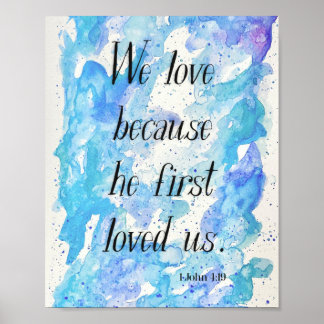 Wir Liebe, weil er uns zum ersten Mal geliebt hat  Poster